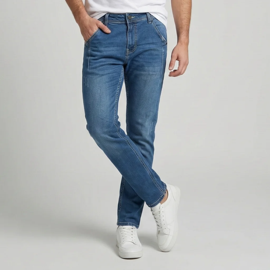 c Waist Straight Leg Men Pants