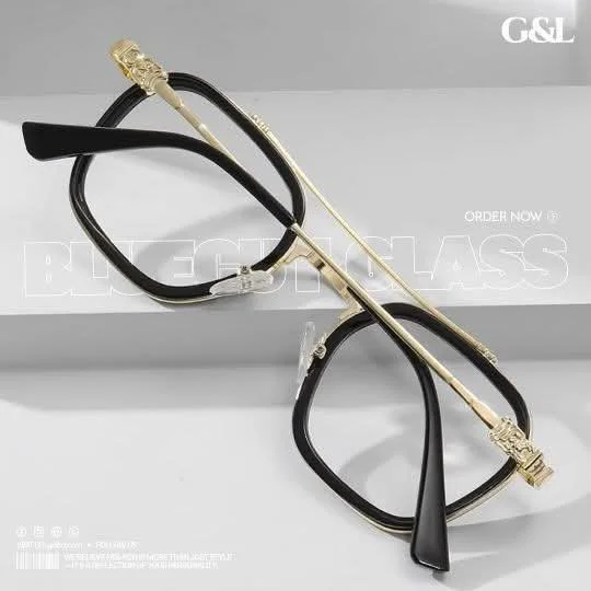 Double Bridge Bluecut Glass - Black