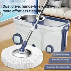 Mop with Long Telescopic Steel Handle